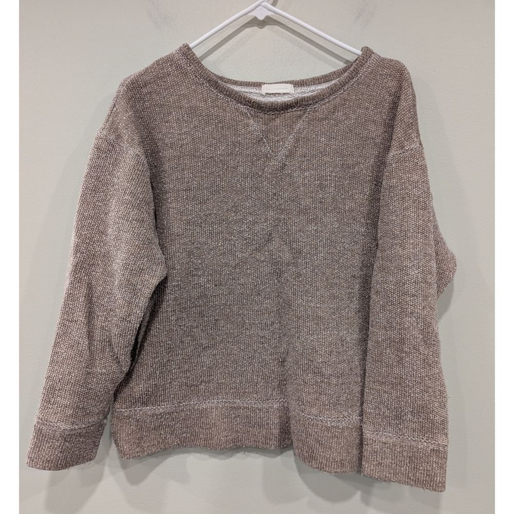 CP Shades Brown Long Sleeve Cotton Wool Blend Pullover Size XS